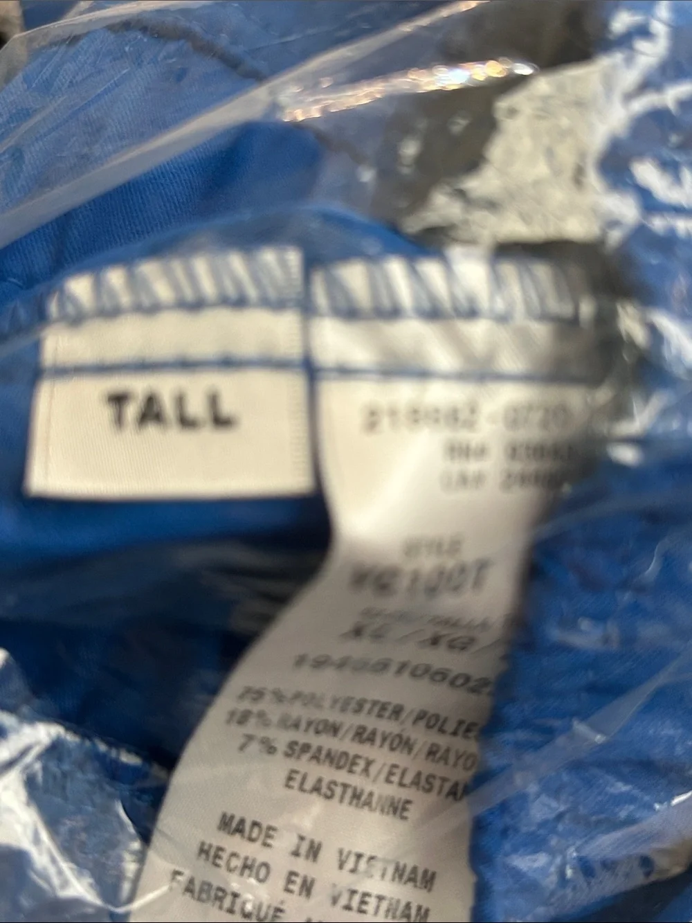 Vince Camuto Medical Scrub Royal Blue Size XL Tall Drawstring Waist VC100T